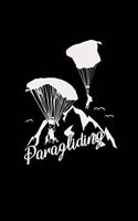 Paragliding: 6x9 paragliding - blank with numbers paper - notebook - notes