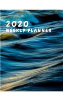 2020 Weekly planner: January 1, 2020 - December 31, 2020 calendar: ocean waves cover