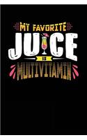 My Favorite Juice Is Multivitamin: Blank Lined Recipe Journal
