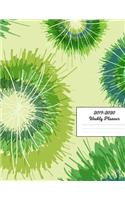 2019 - 2020 Weekly Planner: Glossy Green Tie Dye Pattern Cover January 2019 - December 2019 Plan Weeks, Set Goals & Get Things Done Datebook Calendar Schedule
