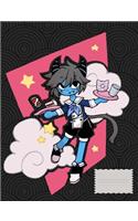Anime Wide Ruled Composition Books/Notebooks
