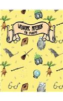 Wizarding Notebook for Students: Notebook Ruled Paper for Birthday, Christmas, Back to School Journal Gift for Magical Friend, Family, Teacher, Student