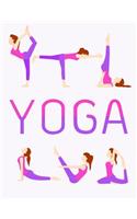 Yoga: Namaste, Blank Lined Journal Gift for Yoga Lovers