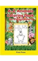 A-Z Animals Coloring Book for Preschoolers