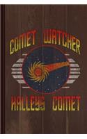 Halley's Comet Watcher Vintage Journal Notebook: Blank Lined Ruled for Writing 6x9 120 Pages