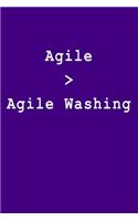 Agile > Agile Washing