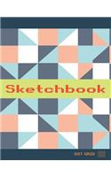 Sketchbook Dot Grid: Dot Grid and White Paper, Freestyle for Drawing, Sketching, Writing and Many More Purposes. Matte Cover - 116 Pages of 8.5 X 11 (Letter)
