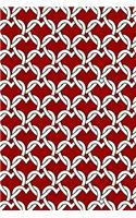 Journal Notebook Chained Hearts Pattern 2: 110 Page Plain Blank Journal For Drawing, Writing, Doodling In Portable 6 x 9 Size.(70 My Favorite Plain Journal 2)