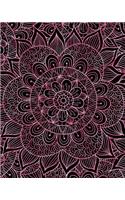 Journal Notebook Mandala Pattern 8: 172 Page Blank Journal 8 x 10 Size, Unlined For Journaling, Writing, Planning or Doodling.(91 Artsy Plain Journals)