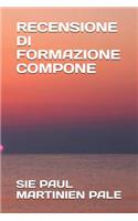 Recensione Di Formazione Compone