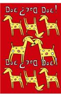 Bullet Journal Notebook for Dog Lovers, Yellow Dogs in a Row 5