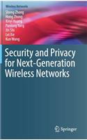 Security and Privacy for Next-Generation Wireless Networks