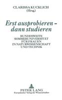 Erst Ausprobieren - Dann Studieren