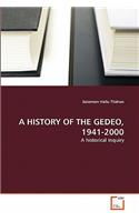 A History of the Gedeo, 1941-2000