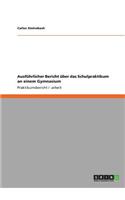 Ausführlicher Bericht über das Schulpraktikum an einem Gymnasium