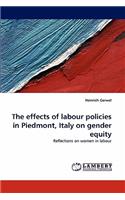 Effects of Labour Policies in Piedmont, Italy on Gender Equity