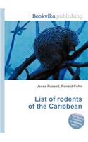 List of Rodents of the Caribbean: (English)