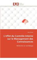 L effet du contrôle interne sur le management des connaissances