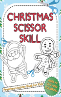 Christmas Scissor Skills Preschool Activity Book for Kids