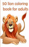 50 lion coloring book for adults