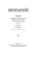 Examining proposals to limit Guantanamo detainees' access to habeas corpus review