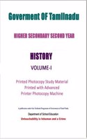 12th Standard History Volume 1 and 2 English of Tamilnadu State Board Syllabus
