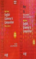 High School Wren And Martin English Grammar And Composition (Regular Edition) + Key To Wren And Martin English Grammar & Composition - Combo