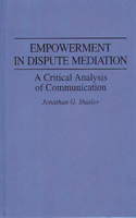 Empowerment in Dispute Mediation