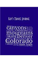 Colorado Kid's Travel Journal