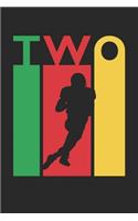 Football Notebook for 2 Year Old Boys and Girls - Colorful Football Journal - 2nd Birthday Gift for Football Player Diary