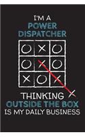 I'm a POWER DISPATCHER: Thinking Outside The Box - Blank Dotted Job Customized Notebook. Funny Profession Accessories. Office Supplies, Work Colleague Leaving Gift, Co-Work