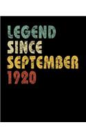 Legend Since September 1920