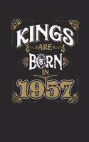 Kings Are Born In 1957: Graph Paper Notebook - Birthday Gift or Anniversary Gift Idea