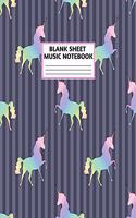 Blank Sheet Music Notebook