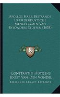 Apollos Harp, Bestaande In Nederduytsche Mengelrymen Van Byzondere Stoffen (1658)