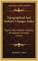 Typographical And Authors' Changes, Index