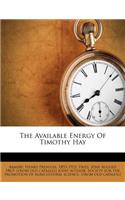 Available Energy of Timothy Hay