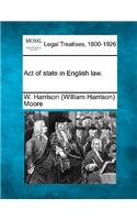 Act of State in English Law.