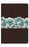 KJV Study Bible Personal Size, Espresso/Teal
