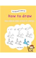 How to draw: Easy step by steps to draw 21 animals