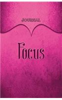 Focus Journal: Pink 5.5x8.5 240 Page Lined Journal Notebook Diary (Volume 1)