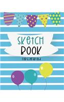 Sketch Book For 6 Year Old: Dot Grid Journal Notebook
