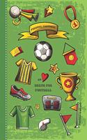 Guided journal for kids football themed