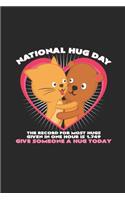 National Hug Day: 6x9 National Hug Day - lined - ruled paper - notebook - notes