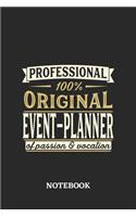 Professional Original Event-Planner Notebook of Passion and Vocation: 6x9 inches - 110 graph paper, quad ruled, squared, grid paper pages - Perfect Office Job Utility - Gift, Present Idea
