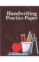 Handwriting Practice Paper: Writing Paper for Kids With Dotted Lined (Notebook With Dotted Lined Sheets for K-3 Students 100 Pages)