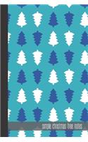 simple christmas tree notes