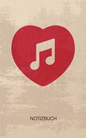NOTIZBUCH A5 Dotted: Komponisten Notizheft GEPUNKTET 120 Seiten - Musik Liebe Notizblock Ich liebe Musik Skizzenbuch - Party Geschenk für Musikliebhaber Partymacher Stim