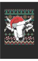 Ugly Christmas - Cow: Graph Paper Notebook - Christmas Gift for Kids, Women, Men Girls And Boys