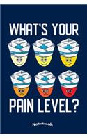 What's Your Pain Level?: Notebook, Diary or Journal Gift for Nurses, Caregivers and Chronic Pain Patients with 120 Dot Grid Pages, 6 x 9 Inches, Cream Paper, Glossy Finished